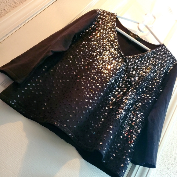 Cable & Gauge Sequenced Silk Sweater - Picture 5 of 7